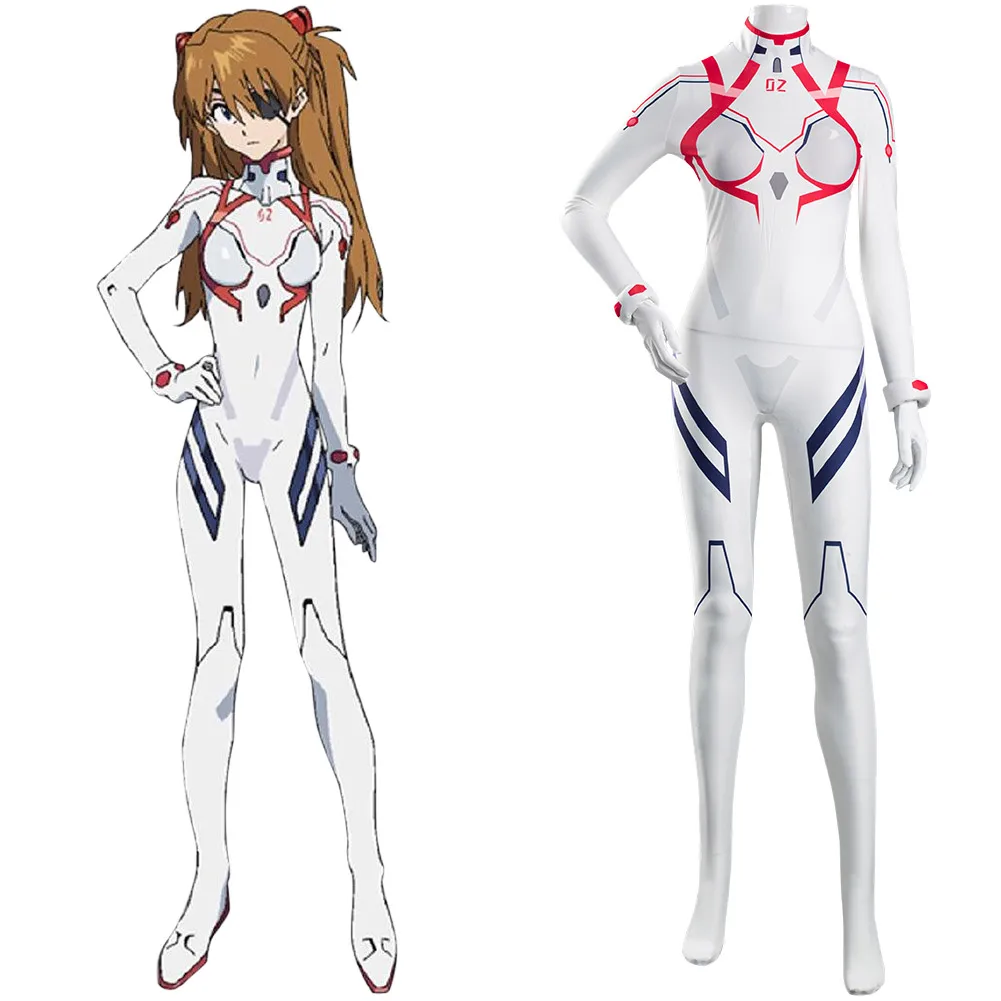 Аниме Аска Лэнгли сорью (Evangelion 4 0 Final ЕВА АСУКА Langley Soryu) Косплэй костюм белый