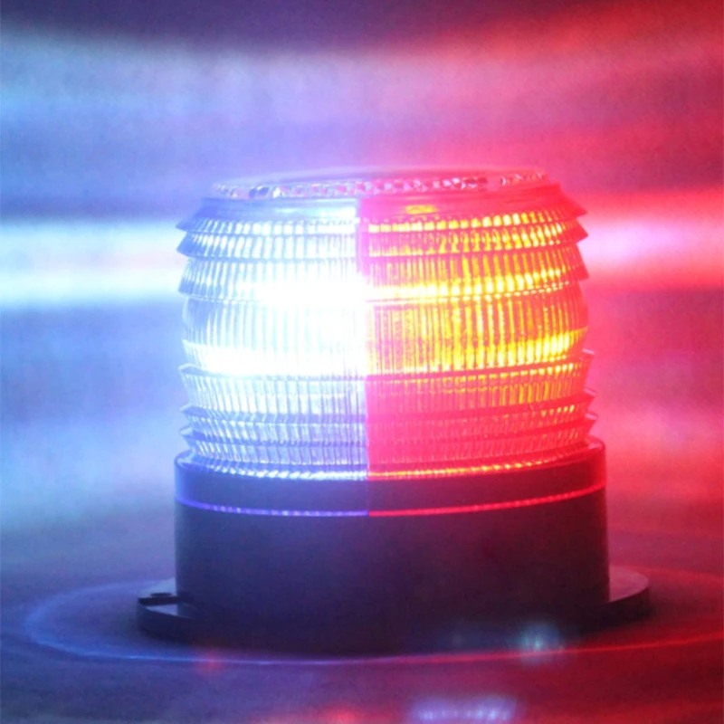 

1 Pc Solar Flashing Warning Light Strobe Emergency Headlight LED Strobe Warning Lights Safety Car Accessories Auto Lamp