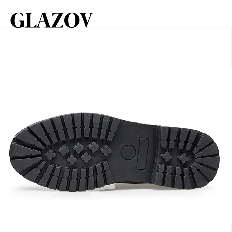 Мужские зимние ботинки GLAZOV теплые плюшевые больших размеров 36 48 мужские с острым