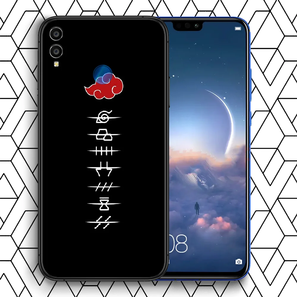 

Anime N-Naruto Akatsuki Itachi Phone Case Cover Hull For HUAWEI Honor 7a 8s 8a 8x 9 9x 10 20 I Lite Pro Black Etui Fashion Funda