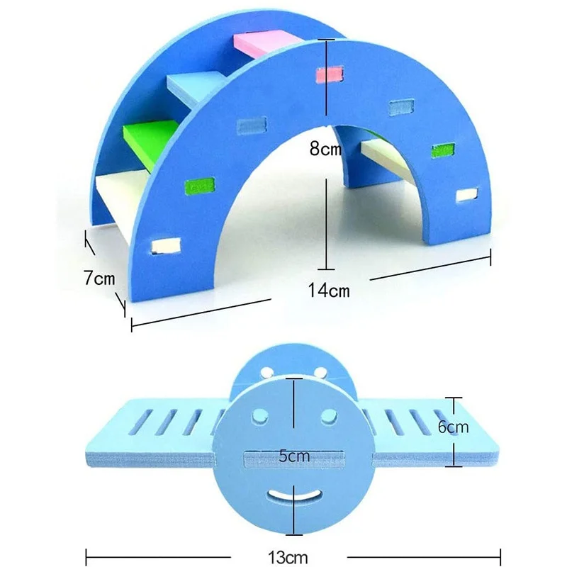 Игрушки для домашних животных деревянный Радужный мост качели игрушки маленькие