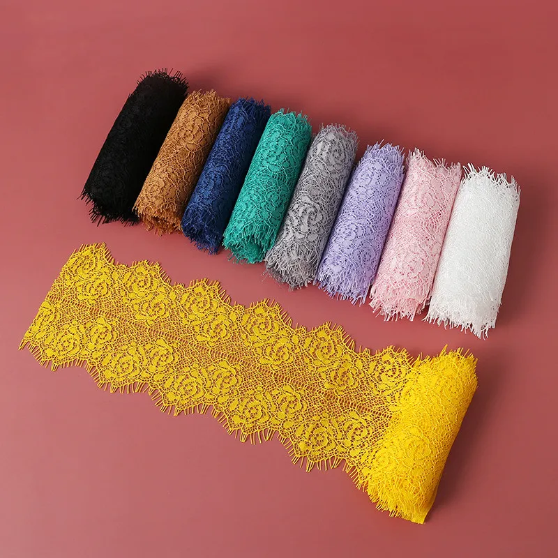 8 см широкие цветные ресницы кружевная ткань аксессуары материалы для одежды