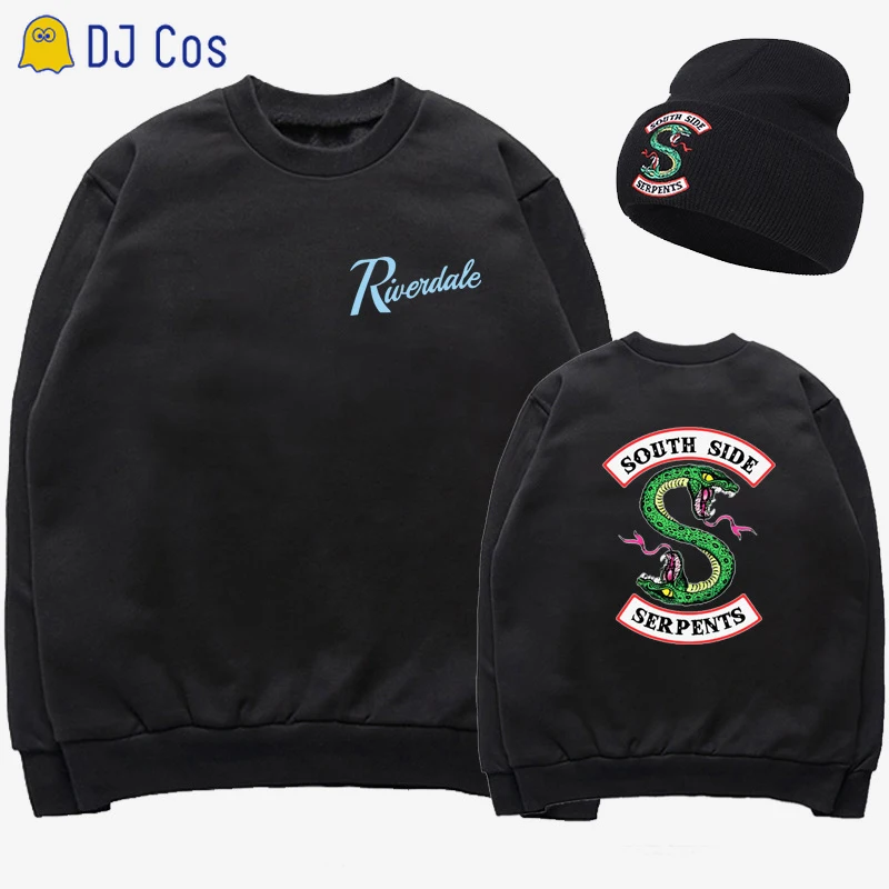 Толстовка с капюшоном &quotSouth Side Serpents&quot ривердейл пуловер куртки круглым вырезом
