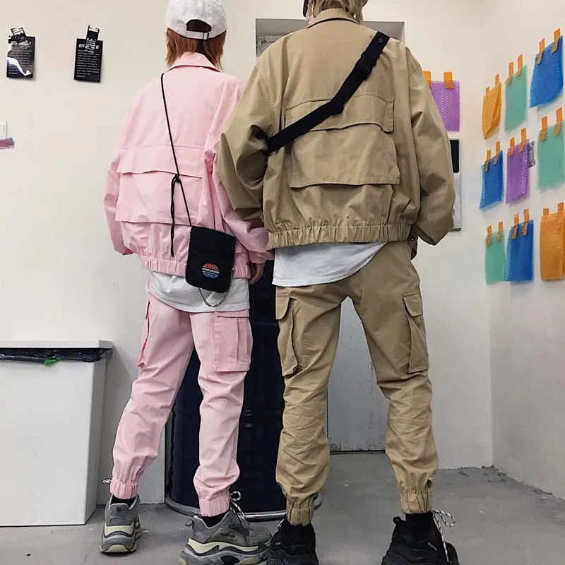 Комплект из двух предметов женский пиджак и брюки карго комплект 2 куртка бомбер