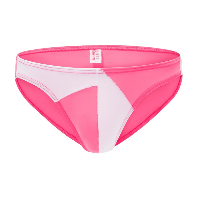 6PCS Men's Underwear Ice Silk Briefs Breathable Low Waist Patchwork Ultra-Thin Lingerie Fashion Breathless Briefs Male Panties