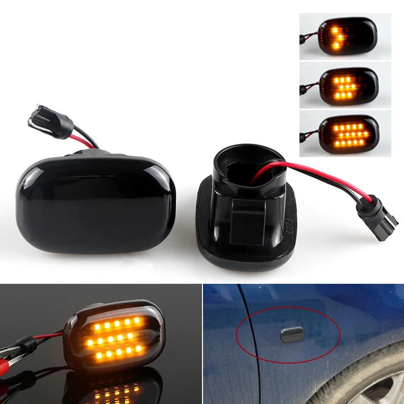 

Динамический светодиодный боковой габаритный указатель поворота, 2 шт., панесветильник ПА для Toyota RX XU1 (08/97-05/03) RX 300 MCU15 (07/00-01/03)