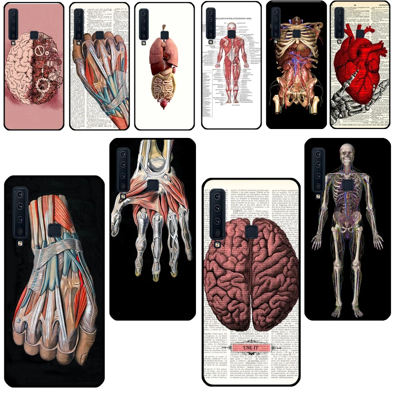 Медицинские человеческие органы Меридиан искусство мозга для Samsung Galaxy J7 J5 2017 A3 A5 J1