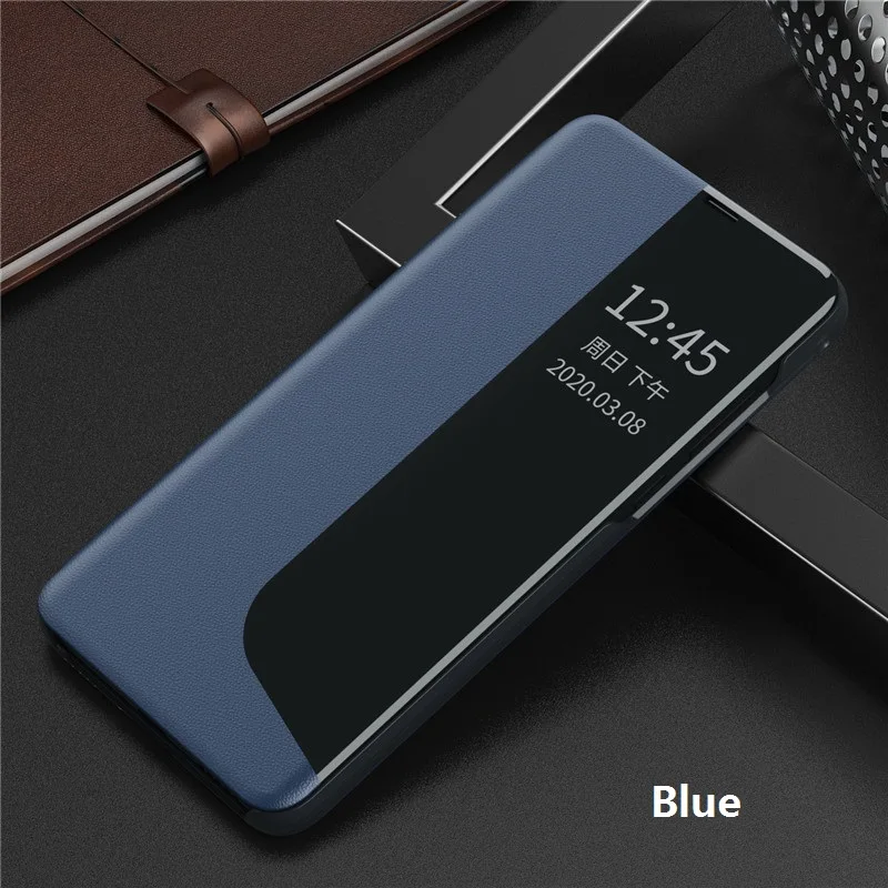smart window case for huawei p40 pro p20 p30 pro phone case flip leather cover for huawei mate 20 pro case p30pro p40pro case free global shipping