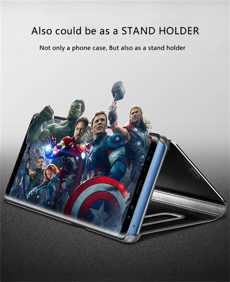 Mi rror флип чехол для xiaomi mi 9t 9 8 se a2 a3 lite 6 x play 2 3 max3 pocophone f1 redmi note 7 iPad pro 7a 6a 4a k20 go s2