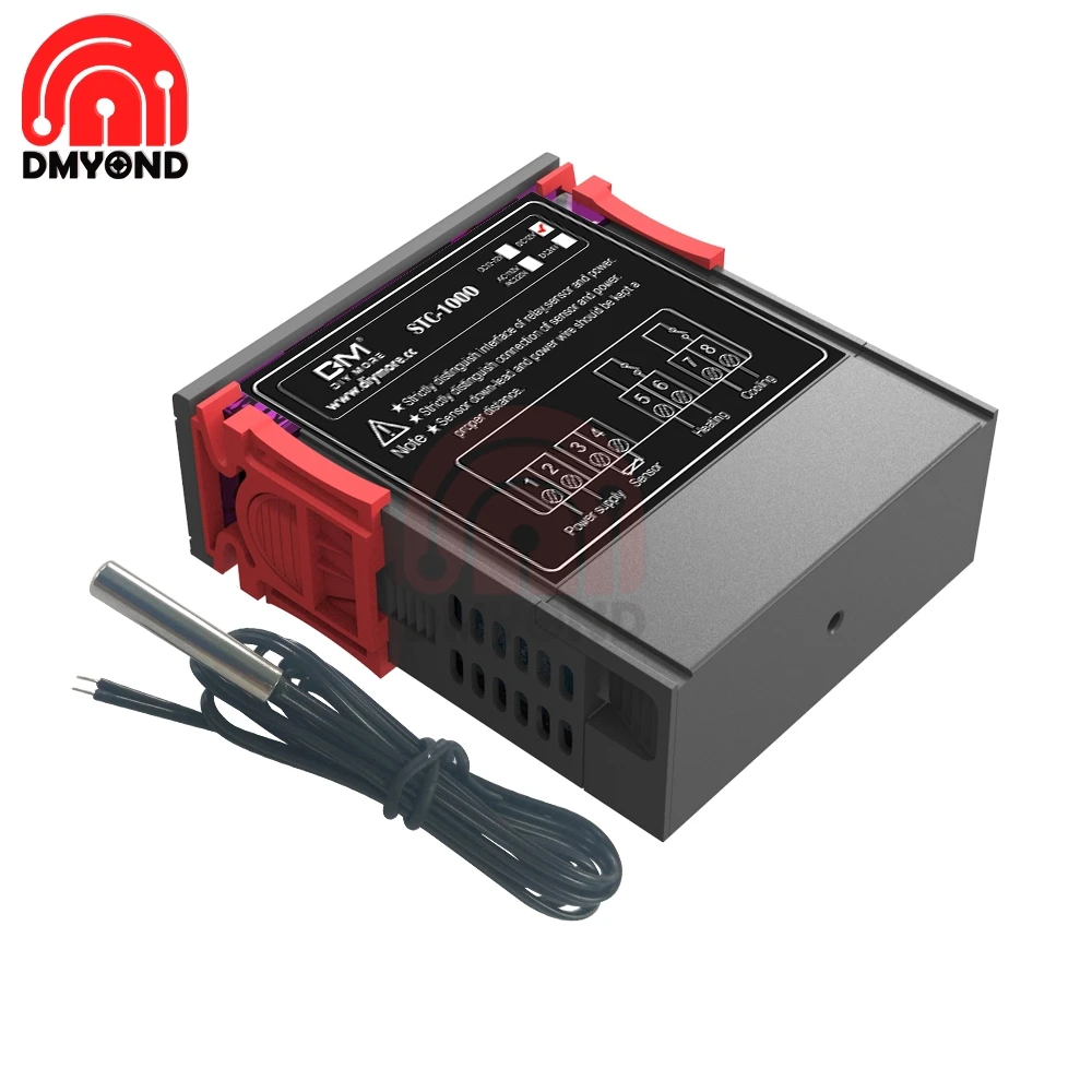 STC1000 STC 1000 10A AC 110 220V ЖК дисплей цифровой термостат Контроль температуры термометр
