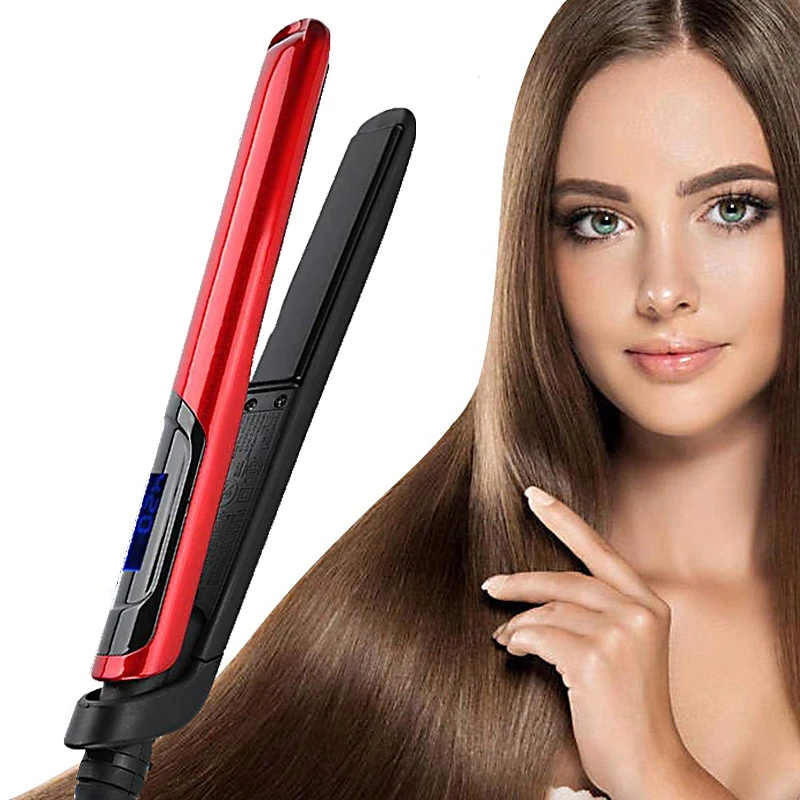 Профессиональный Плоский Утюг светодиодный выпрямитель для волос витая