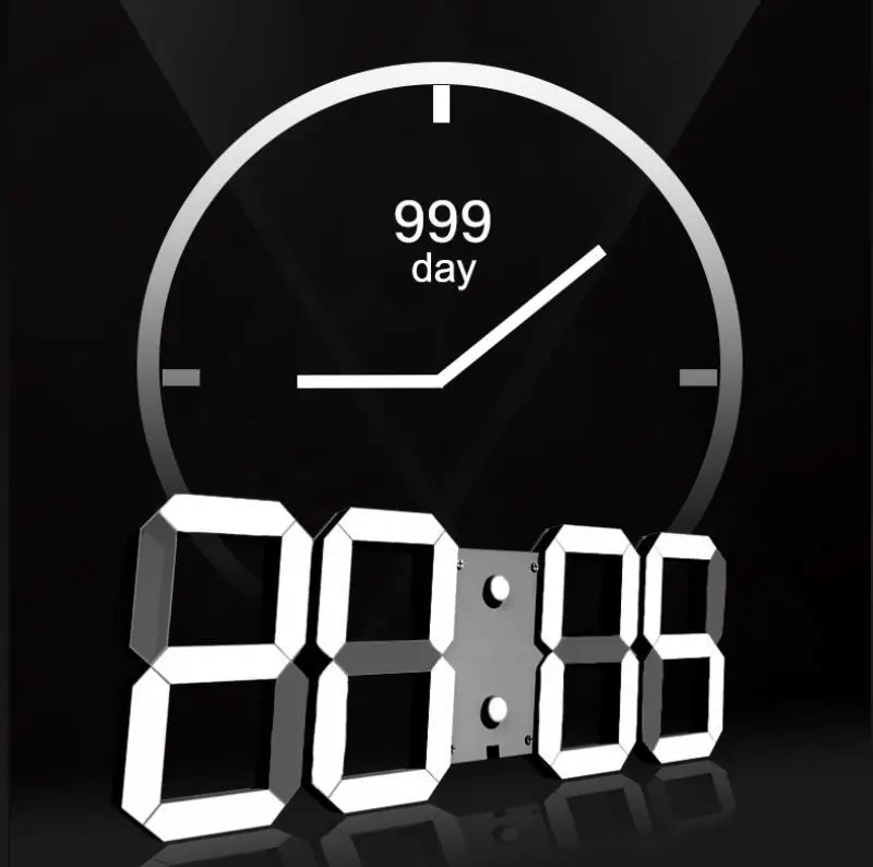

WiFi Electronic Wall Clock Living Room LED Electronic Watch Living Room Chinese Smart Wall Clock Simple Horloge Wall Watch
