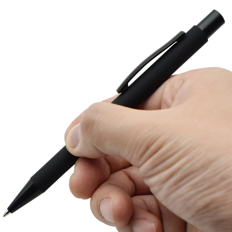 

Metal Press Style Ball Point Pen 0.7 mm Black Blue Ink Refill Ballpens For School Office Writing Materials Stationery Gift