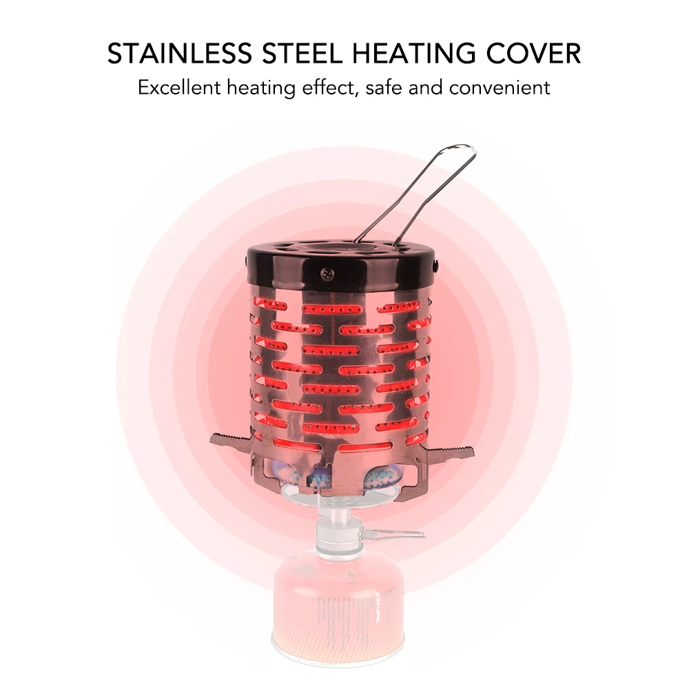 Уличный мини-обогреватель для кемпинга портативный двухслойный нагревательный