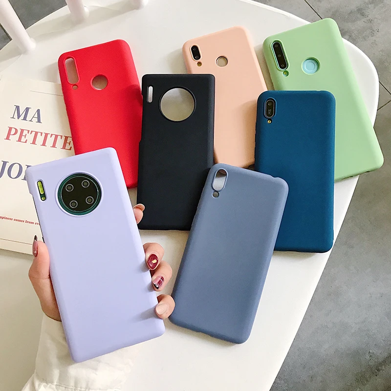 Мягкий ТПУ силиконовый чехол для телефона ярких цветов для huawei P30 Lite P20 mate 30 mate 20 10 Nova 5 Y9 Y5 Y6 Prime Y7 Pro
