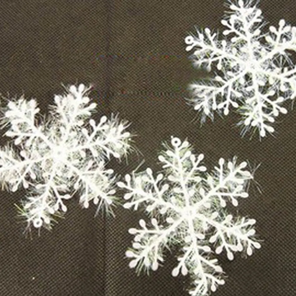 2 шт классические белые украшения в виде снежинки для рождественской вечеринки