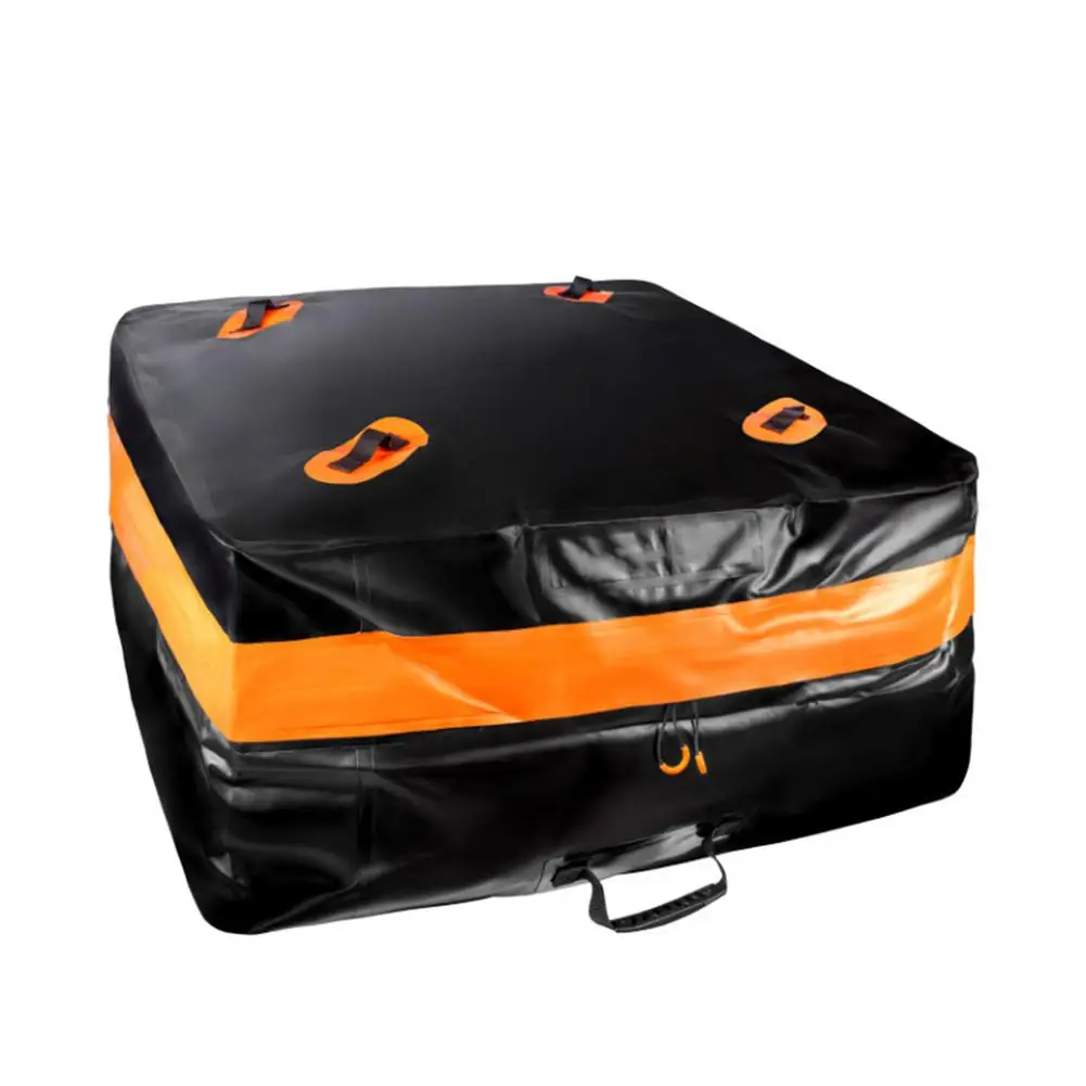 

37 X 35 X 18cm Car Rooftop Luggage Bag 500D PVC Anti UV Auto Roof Folded Luggage Carrier Travel Storage Cube Bag For Truck SUV