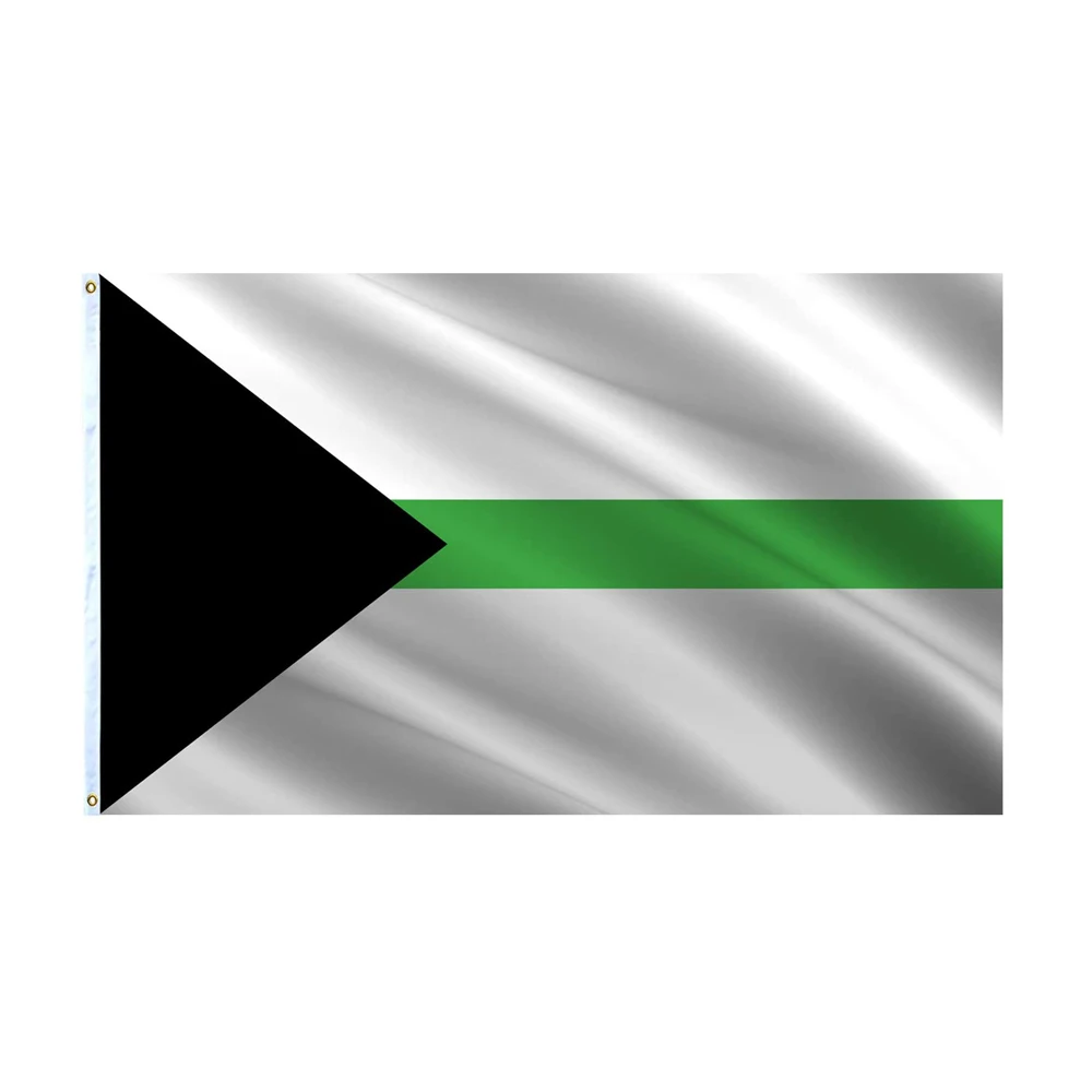 Demiromantic Pride Flag Серый ДЕМИ Романтический 3x5 футов демисексуальный светлый | Дом и