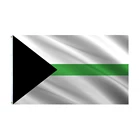 Demiromantic Pride Flag, Серый, ДЕМИ, Романтический, 3x5 футов, демисексуальный, светлый