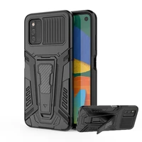 for samsung galaxy f52 5g case magnetic car holder kickstand bracket shockproof bumper armor back phone case for samsung f52 5g