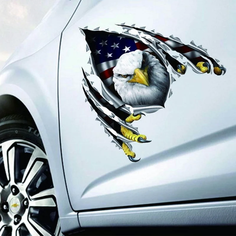 

American Flag Eagle Pattern Car Sticker Motorcycle Decals Car Styling Accessories DIY Auto Truck Sticker
