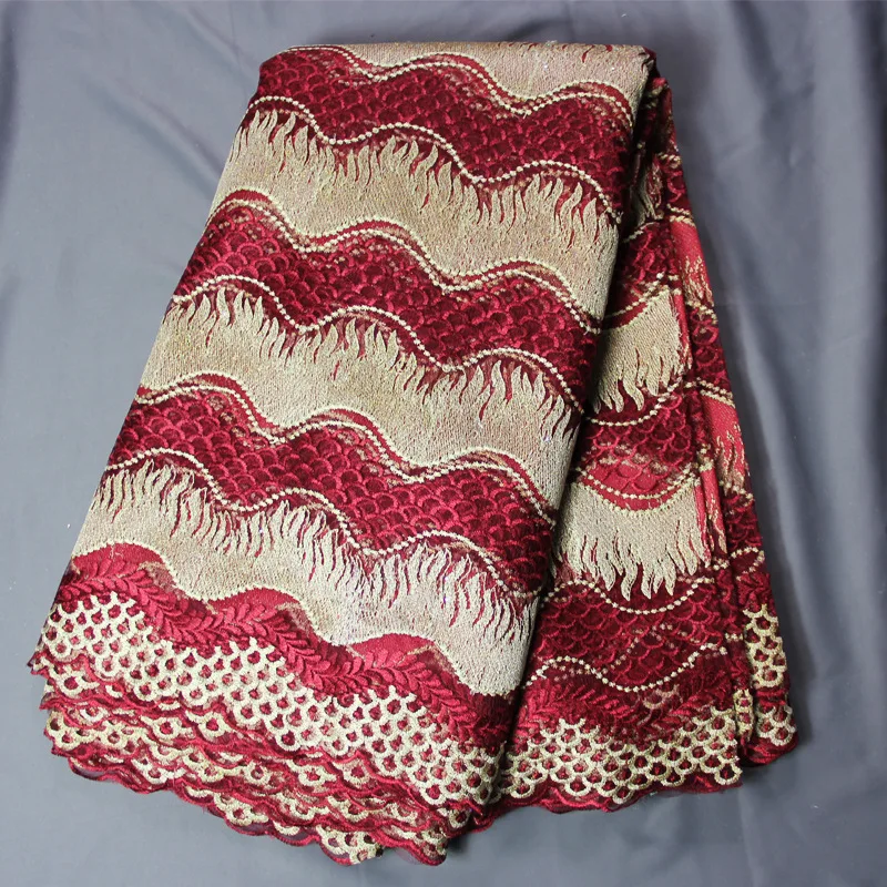 Нигерийская африканская кружевная ткань 5 ярдов высокое качество Африканский