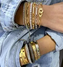 Новое поступление, цепочка из звеньев золотого цвета, очаровательные ювелирные изделия, браслет, ожерелье, наборы для 2022 женщин, девушек, модные подарки Вечерние