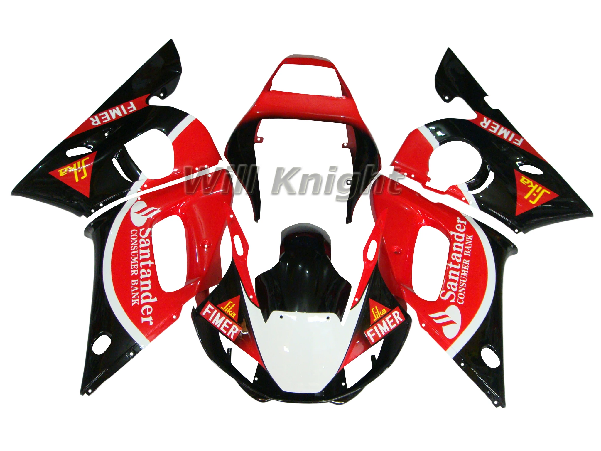

Fairing Kit for Yahama YZF600 YZF R6 1998 1999 2000 2001 2002 Red Black Body Cover