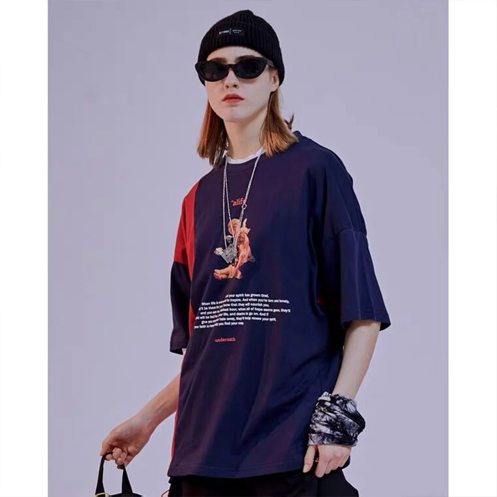 Футболка в стиле Харадзюку для мужчин и женщин гибкая уличная одежда хип хоп