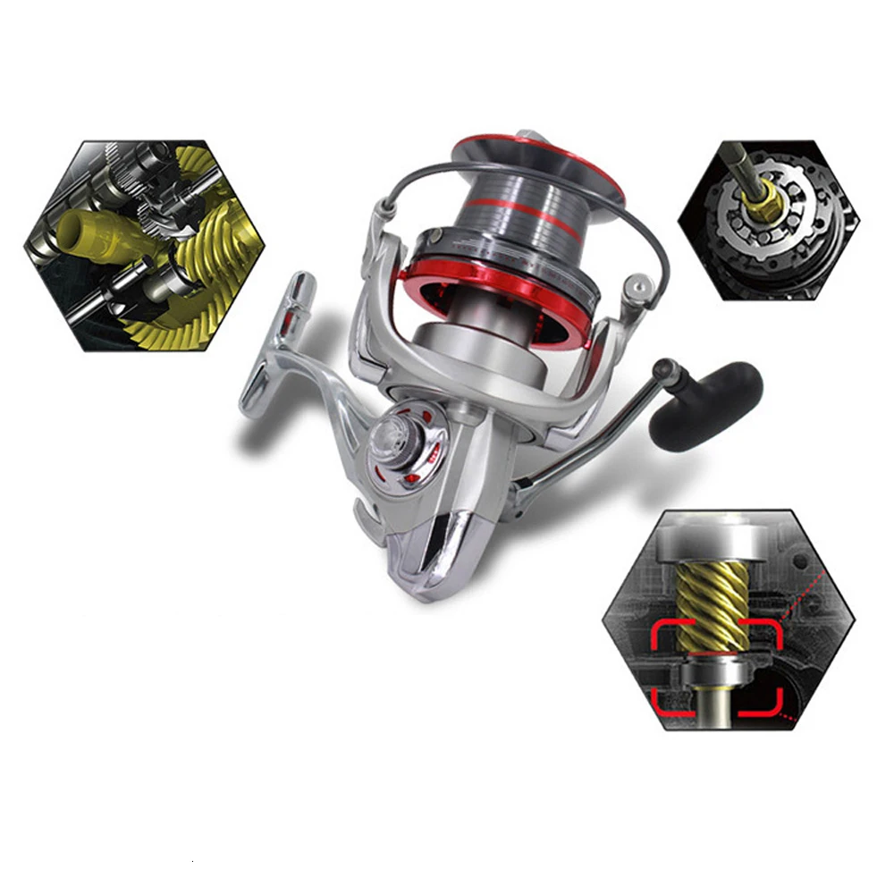 12000 size metal body spinning big sea surf fishing reel Jigging trolling long shot casting for carp salt water | Спорт и