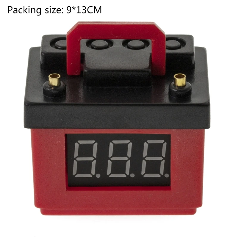 

Mini Decoration Parts Simulation Battery Lithium Battery LiPo Low Voltage Alarm for 1/8 1/10 RC Model Car Decorative L4MC