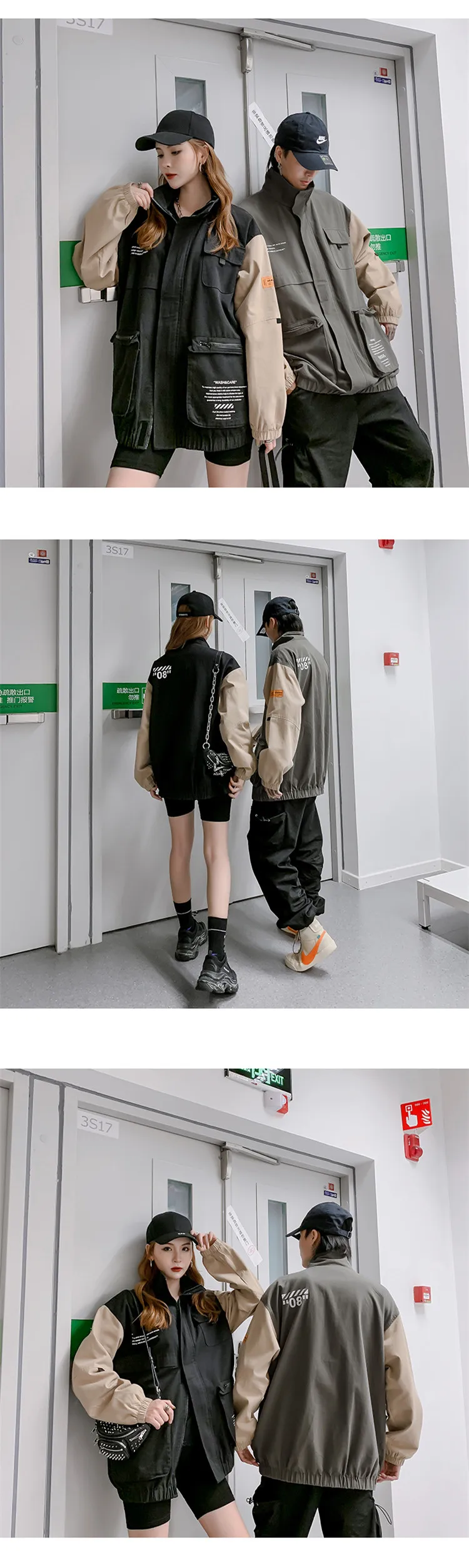UnaReta куртка пальто для мужчин новая пара ветровка пальто для женщин Harajuku Хип Хоп Ретро волшебный цвет печать куртка Мужская Уличная