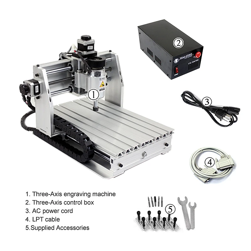 

Mini CNC Router Engraver Milling Machine CNC2520T Upgrade CNC Engraver PCB Milling Machine