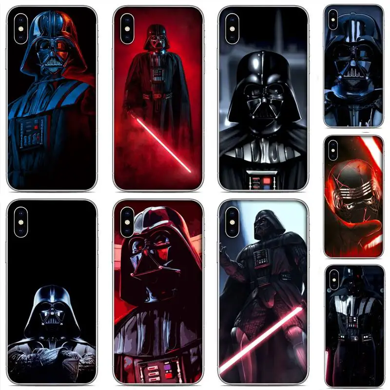 

Stars Wars Phone Case For Clear-Iphone 5 5s se 6 6s 7 8 11 12 X Xs Xr Pro Plus Max Mini Cover