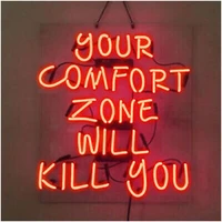 neon signs for your comfort zone will kill you neon sign store display bar man cave room bedroom decor handmade art iconic