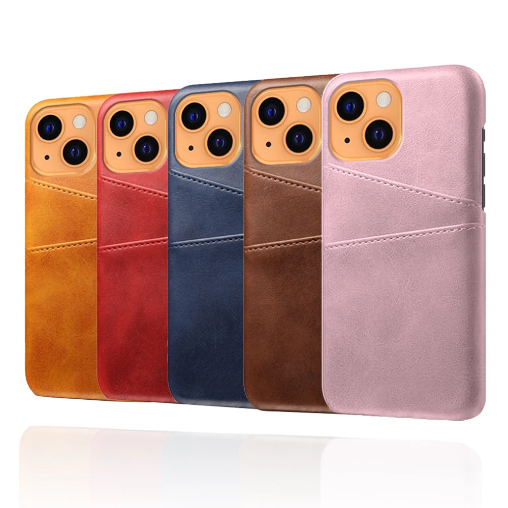 

For iPhone 13 13pro 13mini Funda Credit Card Case Vintage PU Leather Wallet Cover For Apple iPhone 13 Pro Max Mini Capa Coque
