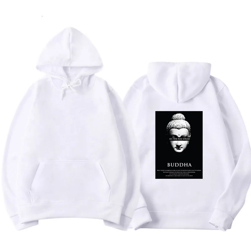 Толстовка Мужская/женская с капюшоном Модный пуловер в стиле хип хоп однотонная