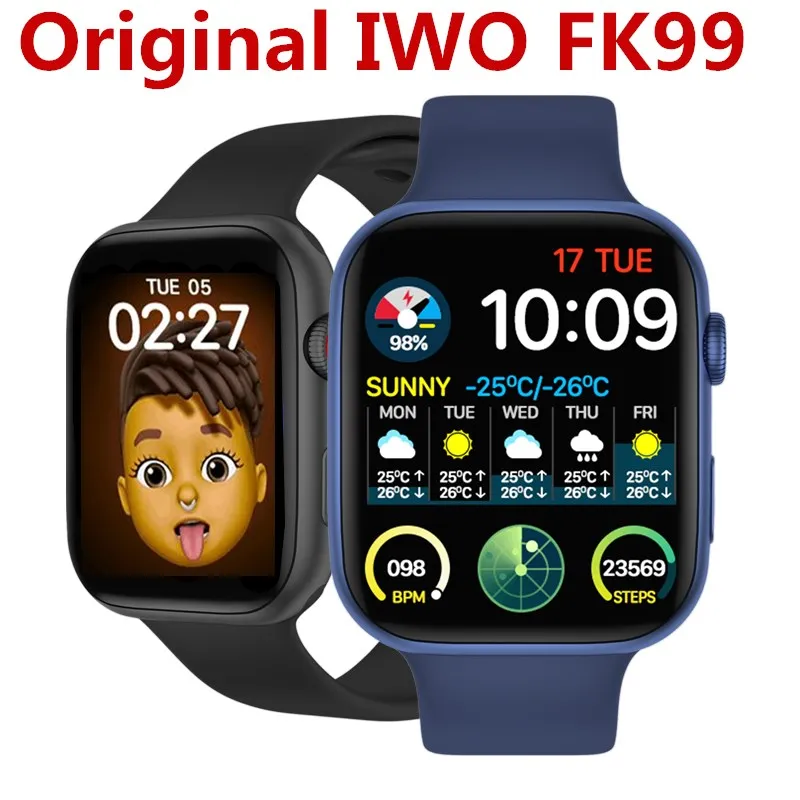Оригинальные Смарт-часы IWO FK99 2021 для мужчин и женщин, 44 мм, 1,75  дюйма, Bluetooth, пульсометр, FK88, обновленные Смарт-часы PK IWO W56 |  Электроника | АлиЭкспресс