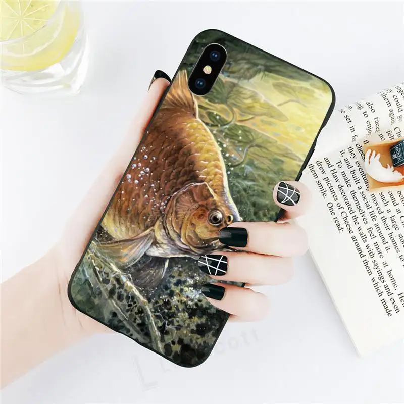 

Carp Fishing animal Phone Case for iPhone 11 12 pro XS MAX 8 7 6 6S Plus X 5S SE 2020 XR