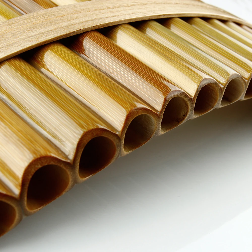 18 Pipes F Key Pan Flute High Quality Pan Pipes Woodwind Instrument Chinese Traditional Musical Instrument Bamboo Pan flute enlarge