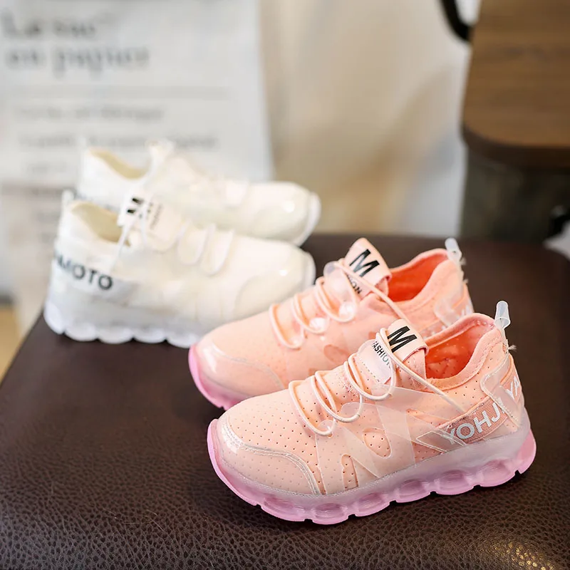 Детские кроссовки со светильник кой спортивсветильник для мальчиков и девочек