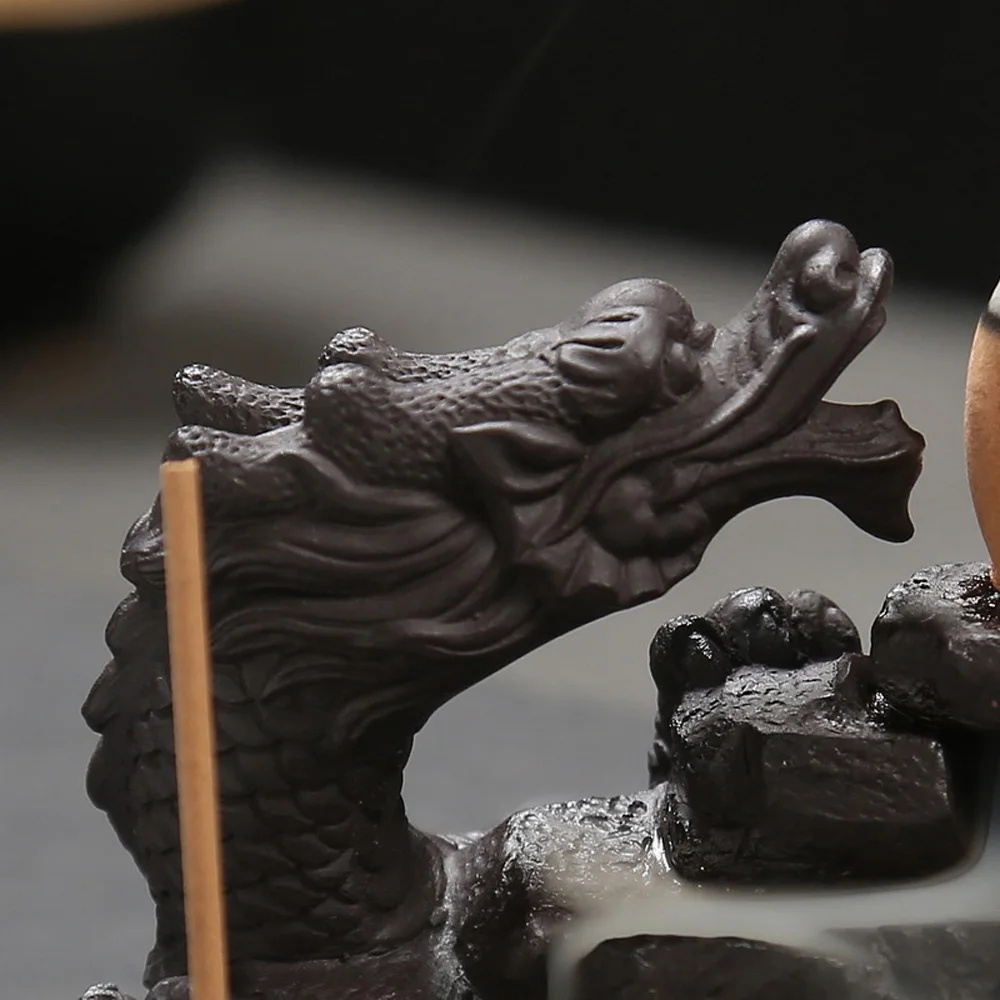 

8.8*8*6cm Incense Burner Home Office Teahouse Clean air Decoration Ceramic
