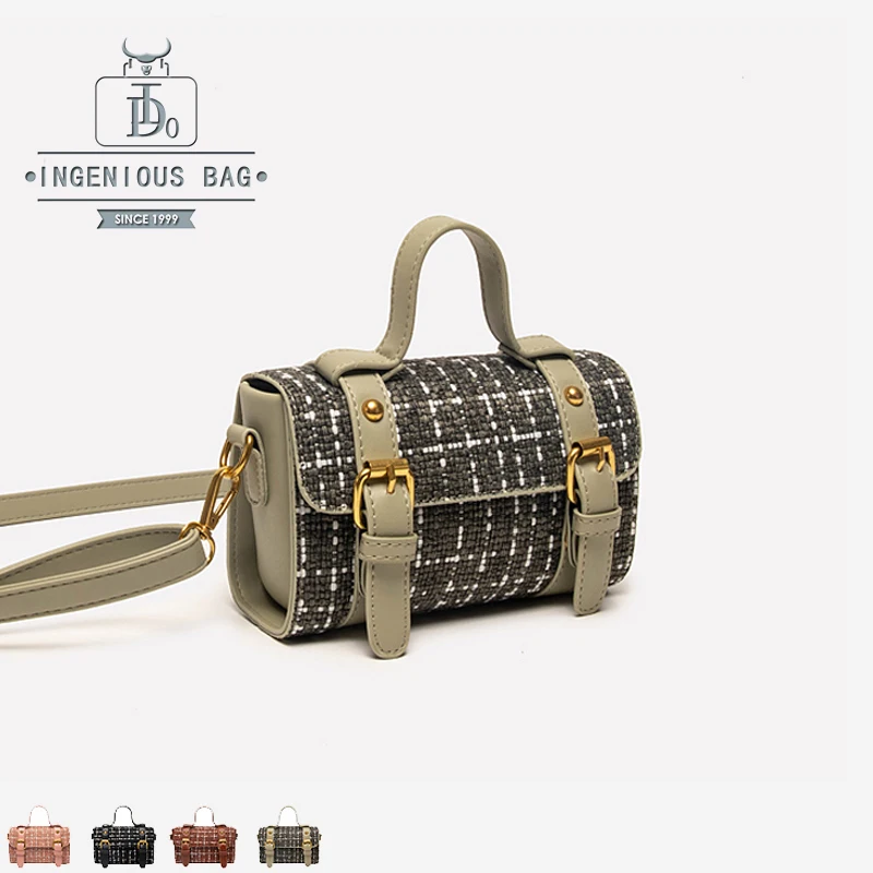 Тканевая маленькая сумка Boston женские сумки дизайнерская через плечо с верхней