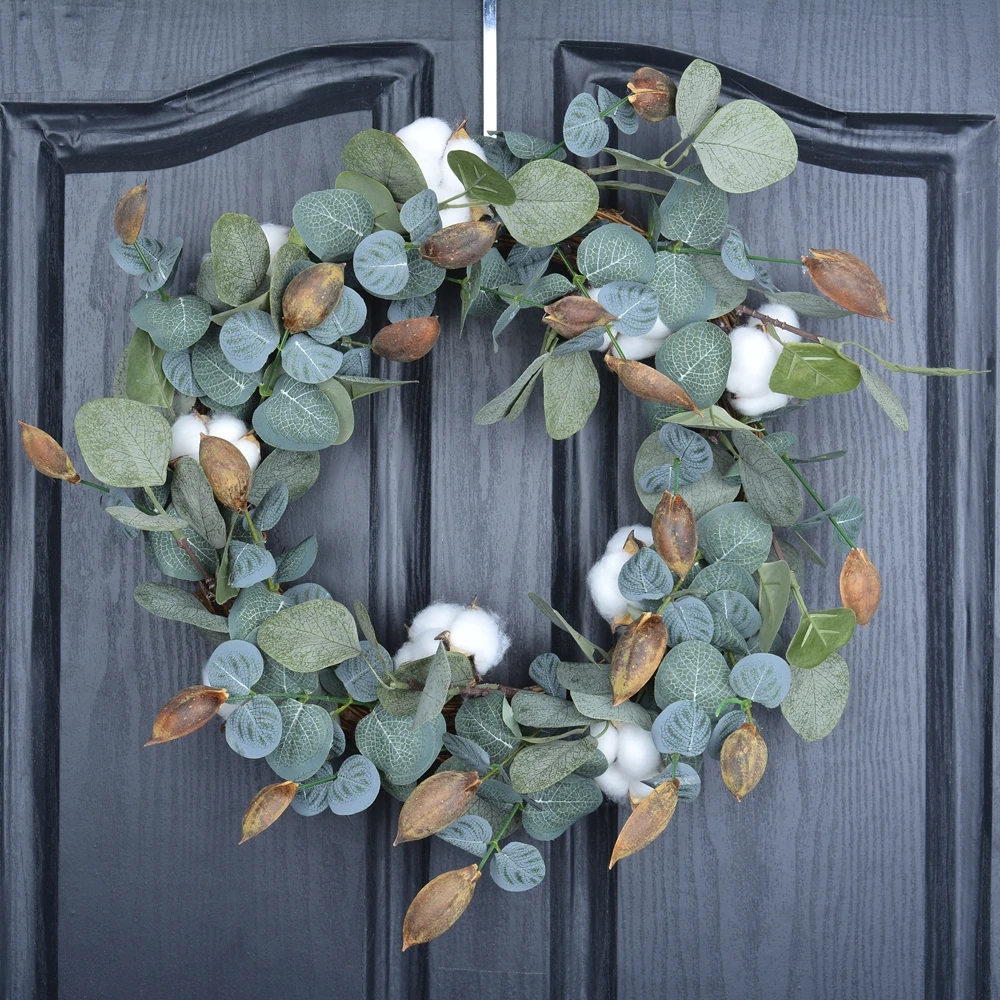 5 шт. искусственные цветы хлопковая капука сухие украшение для дома на осень