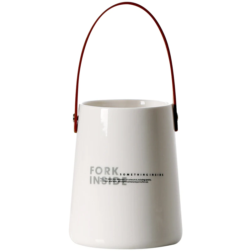 Кожаный Портативный Керамический держатель для палочек ложек ножей вилок посуды