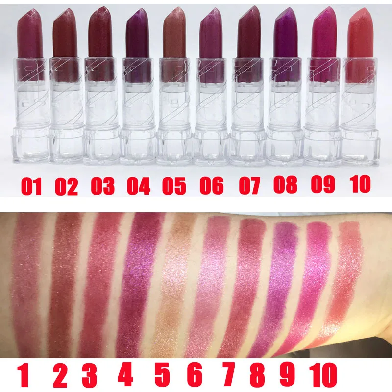 

Shiny Metallic Lipstick Glitter Shimmer Diamond Velvet Lipsticks Moisturizing Mousse Lip Sticks Makeup Beauty Cosmetics TSLM1