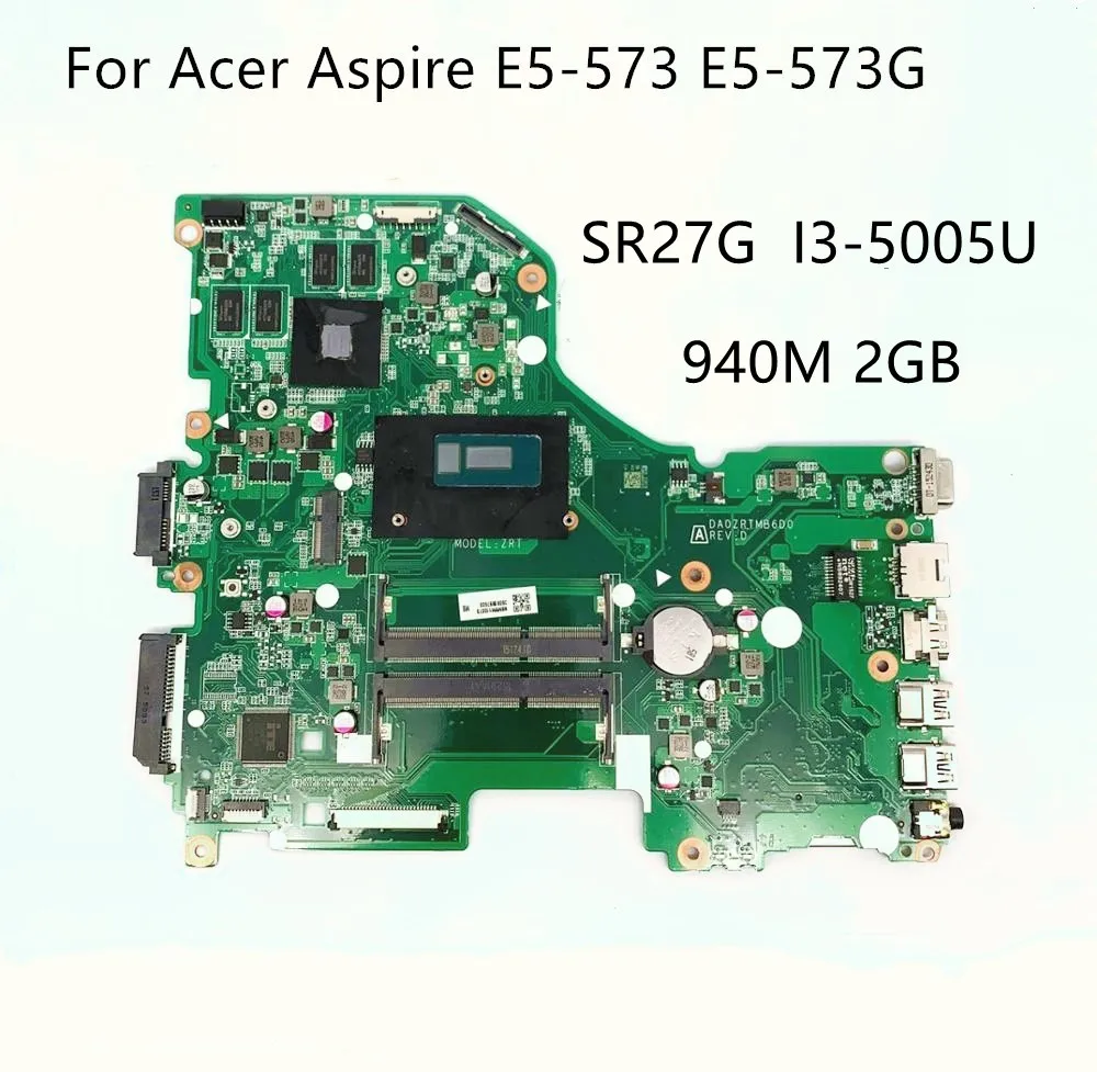 DA0ZRTMB6D0 для Acer aspire E5 573 573G ноутбук материнская плата с процессором intel i3 5005U