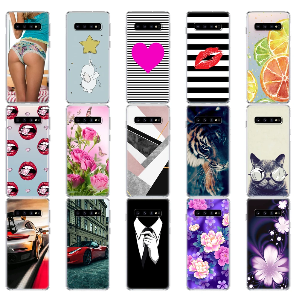 Чехол для Samsung Galaxy S10 чехол S10Plus силиконовый из ТПУ телефона E Plus G975F S 10 | Мобильные