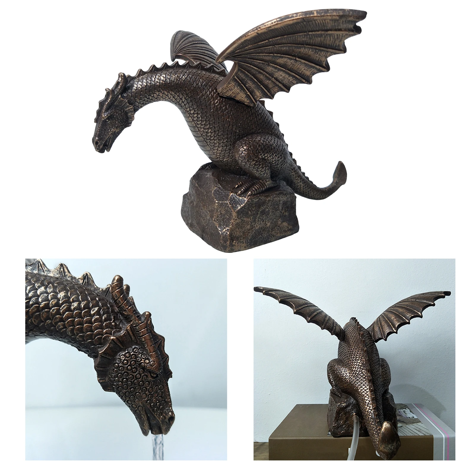 

Art Garden Fountain Dragon Statue Outdoor Sculpture Yard Indoor Decoration