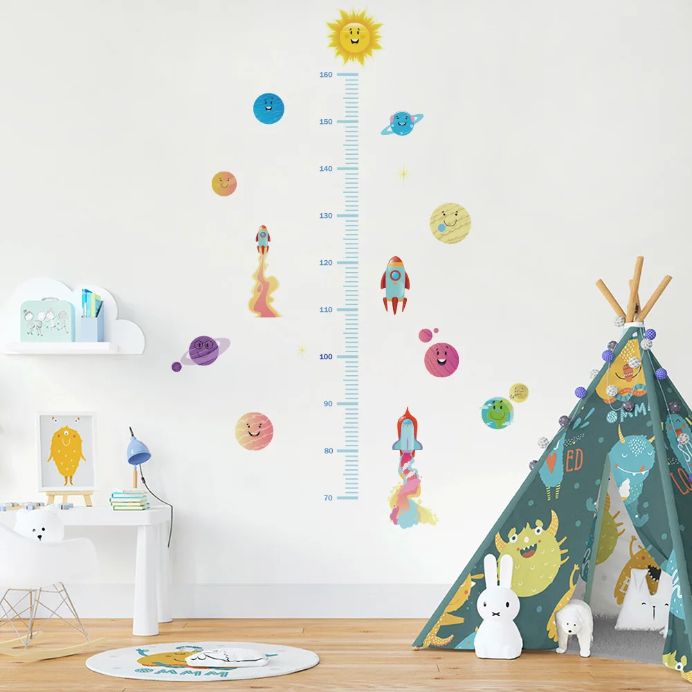 DICOR Cartoon Height Measure Wall Sticker for Children's Rooms - Growth Chart, Nursery Room Decor, Kids Room Wall Stickers, Wall Decor Sticker image 3